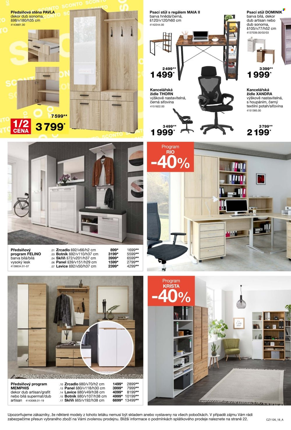 Leták SCONTO NÁBYTEK - 26.8.2026 - 22.9.2026. Strana 18