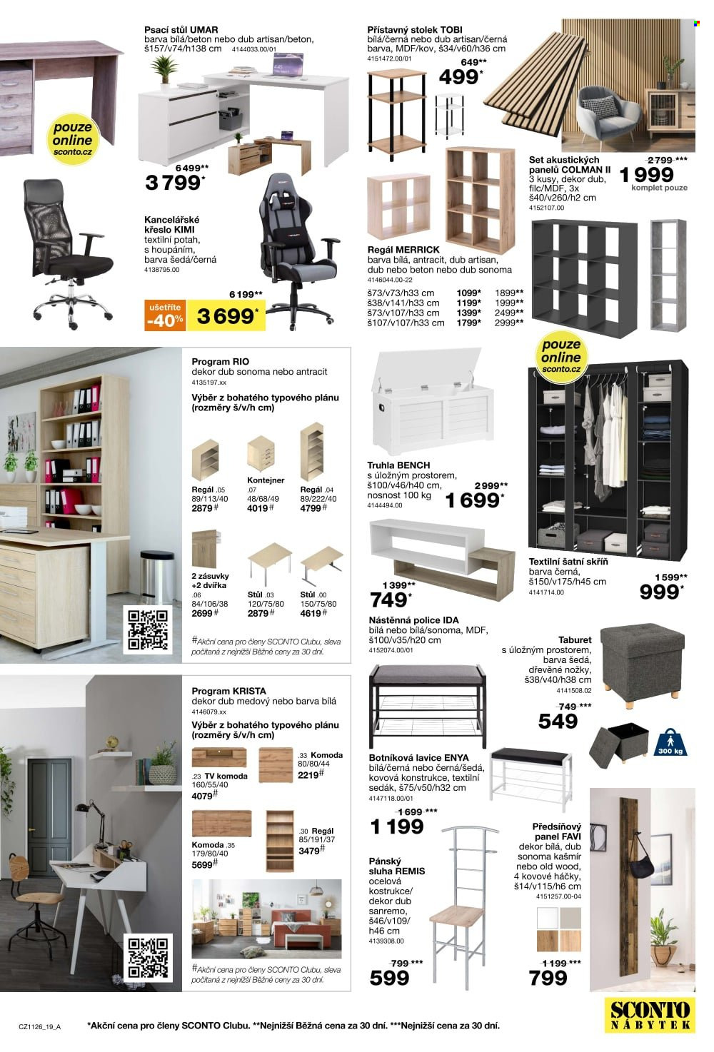 Leták SCONTO NÁBYTEK - 26.8.2026 - 22.9.2026. Strana 19
