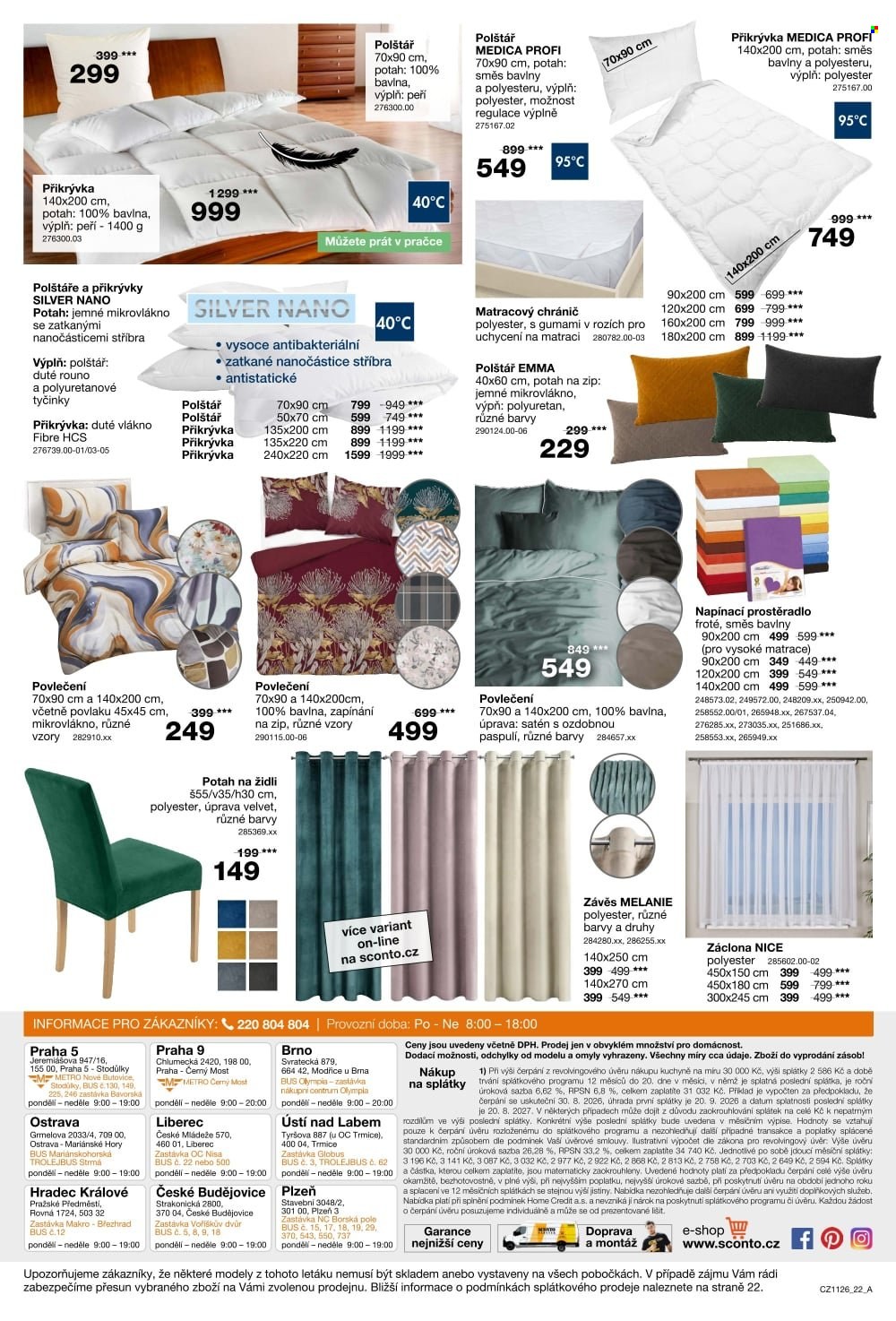 Leták SCONTO NÁBYTEK - 26.8.2026 - 22.9.2026. Strana 22