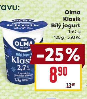 Olma Klasik bílý jogurt