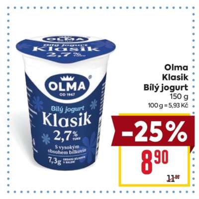 Olma Klasik bílý jogurt