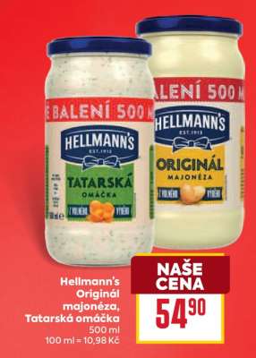 Hellmann’s Originál Majonéza, Tatarská omáčka