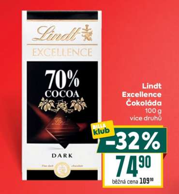 Lindt Excellence Čokoláda