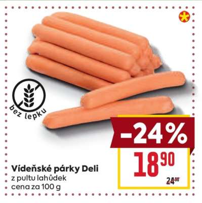 Vídeňské párky Deli