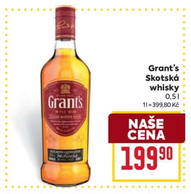Grant’s Skotská whisky