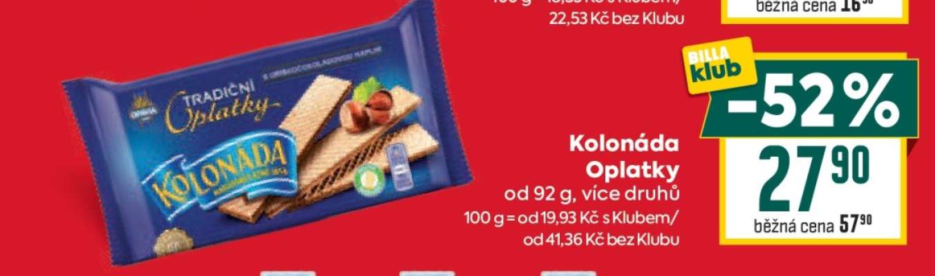 Kolonáda oplatky