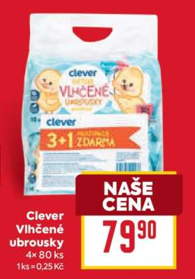 Clever Vlhčené ubrousky