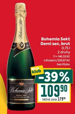 Bohemia Sekt Demi sec, Brut