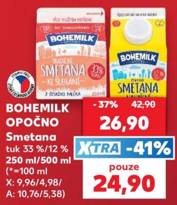 BOHEMILK OPOČNO SMETANA