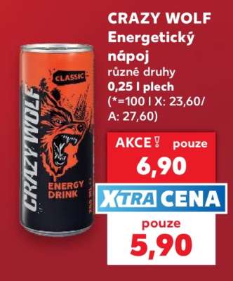 CRAZY WOLF Energetický nápoj