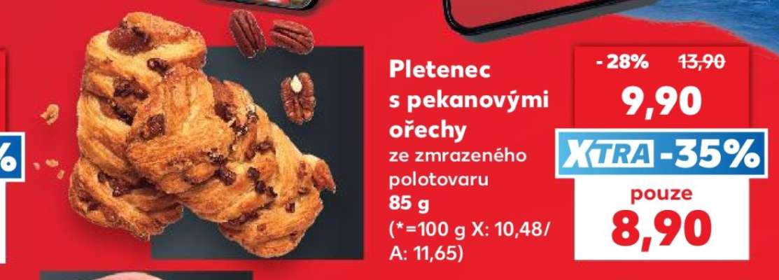 Pletenec s pekanovými ořechy