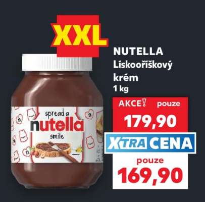 NUTELLA Lískooříškový krém 1 kg