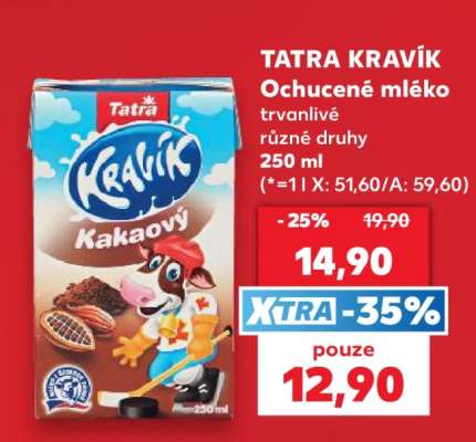 TATRA KRAVÍK Ochucené mléko