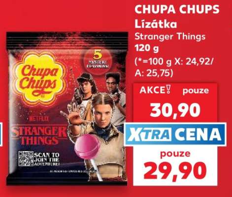 CHUPA CHUPS Lízátka Stranger Things 120 g