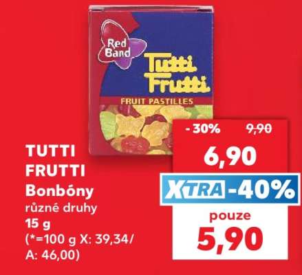 TUTTI FRUTTI bonbóny