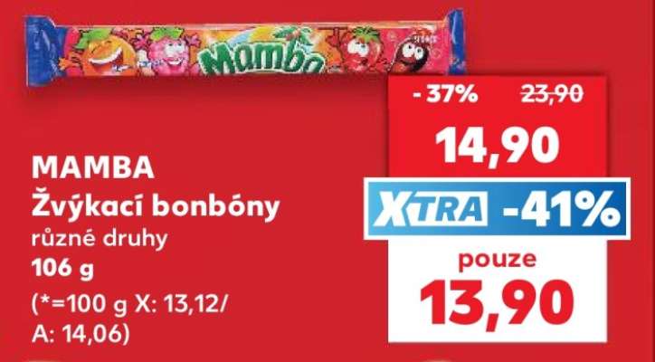 MAMBA Žvýkací bonbóny