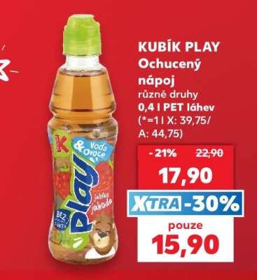 KUBÍK PLAY Ochucený nápoj