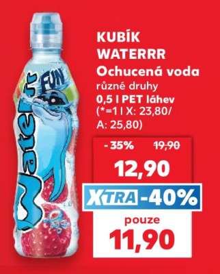KUBÍK WATERRR Ochucená voda