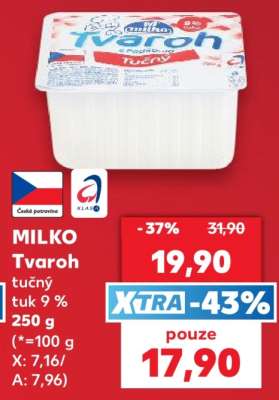 Milko tvaroh tučný