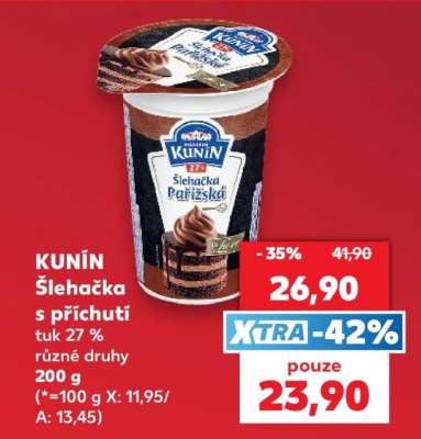 KUNÍN Šlehačka s příchutí