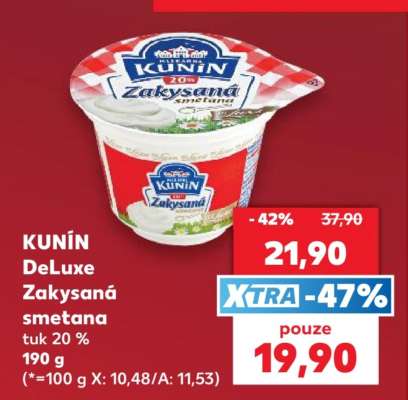 KUNÍN DeLuxe Zakysaná smetana