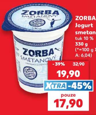 Zorba jogurt smetanový
