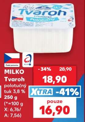 Milko Tvaroh polotučný