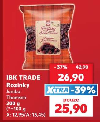 IBK TRADE Rozinky Jumbo Thomson