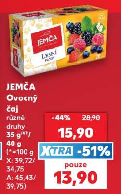 Jemča ovocný čaj