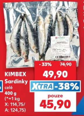 KIMBEX Sardinky celé 400 g