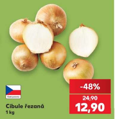 Cibule řezaná