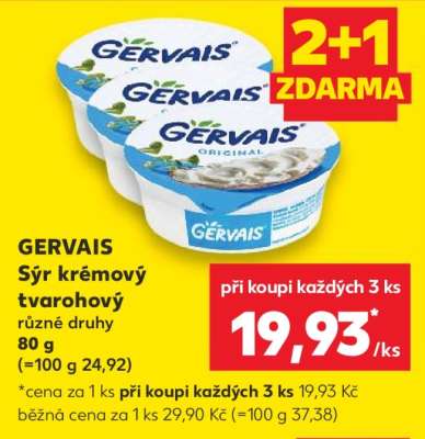 GERVAIS Sýr krémový tvarohový