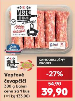 Vepřové čevapčiči