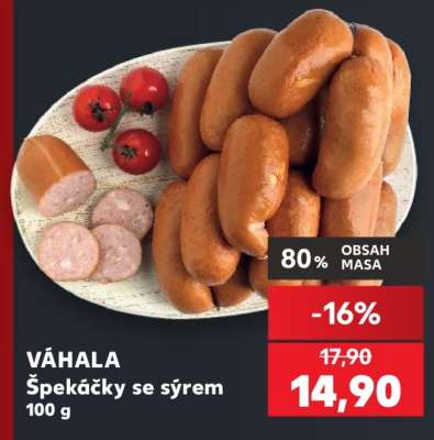 VÁHALA Špekáčky se sýrem