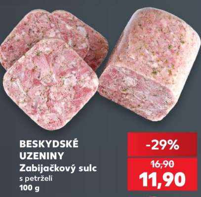 BESKYDSKÉ UZENINY Zabijačkový sulc s petrželí