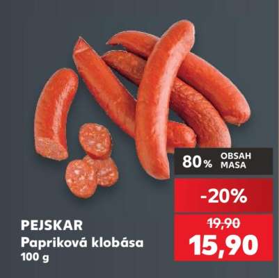 PEJSKAR Papriková klobása
