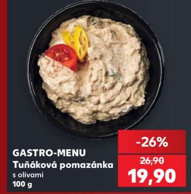 GASTRO-MENU Tuňáková pomazánka s olivami