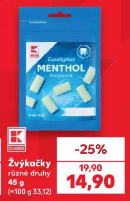Žvýkačky různé druhy 45 g