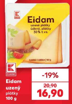 Eidam uzený plátky • 100 g