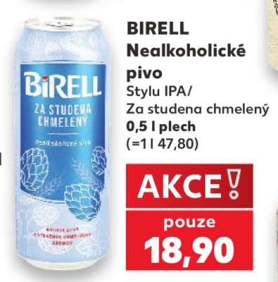 BIRELL Nealkoholické pivo