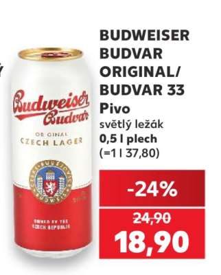 Budweiser Budvar Original Budvar 33