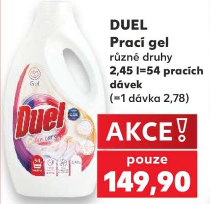 Duel prací gel