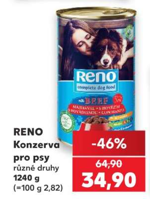 RENO Konzerva pro psy