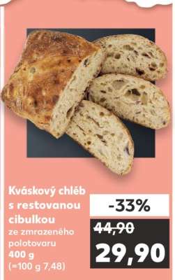Kváskový chléb s restovanou cibulkou