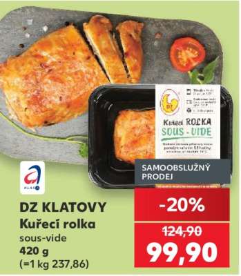 DZ KLATOVY Kuřecí rolka Sous Vide