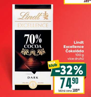 Lindt Excellence Čokoláda