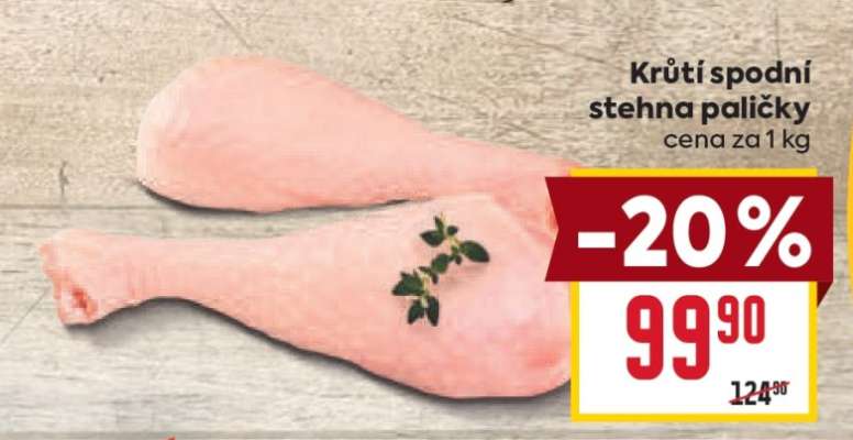 Krůtí spodní stehna paličky