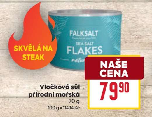Vločková sůl přírodní mořská