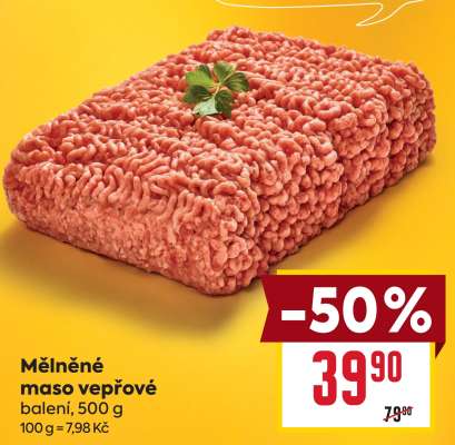 Mělněné maso vepřové