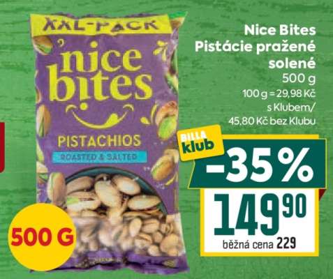 Nice Bites Pistácie pražené solené